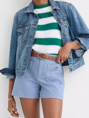 NWOT! LOFT The Palmer Short in Vintage Blue, size 12 Regular